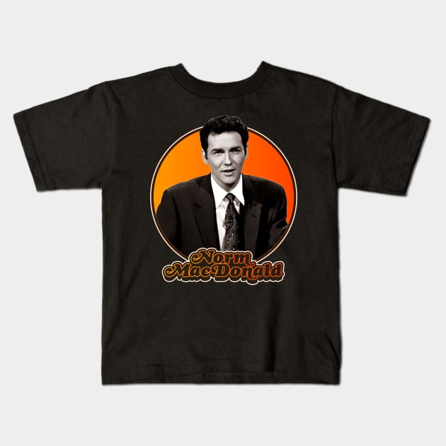 Retro Norm MacDonald Tribute Kids T-Shirt by darklordpug